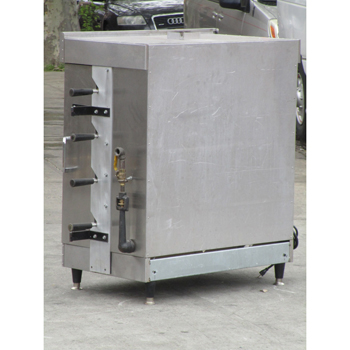 Attias 20 Chicken Commercial Rotisserie Oven Machine, Natrual Gas, Good Condition image 3