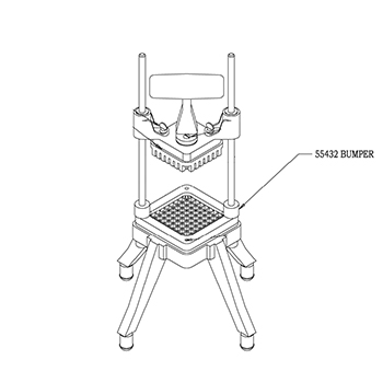 Nemco 55432 Bumper for Easy Chopper and Easy Chopper II image 1