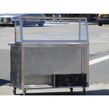 Beverage Air SP48-18M Salad Bar Prep Table 48-1/4"W x 30"D With Sneeze Guard, Great Condition image 2