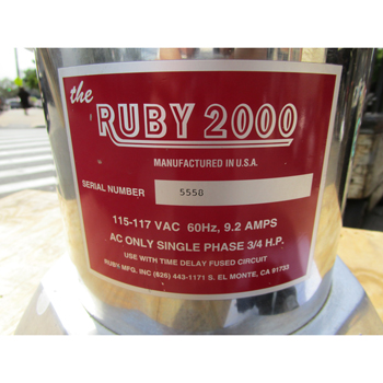 Ruby 2000 commercial juicer new arrivals