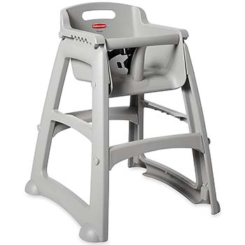 Rubbermaid FG781408PLAT Sturdy Chair High Chair without Wheels, Platinum image 2