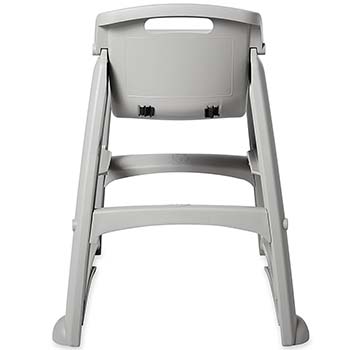 Rubbermaid FG781408PLAT Sturdy Chair High Chair without Wheels, Platinum image 3