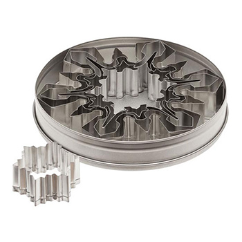 Ateco 5-Piece Stainless Steel Snowflake Cutter Set 4843 image 1