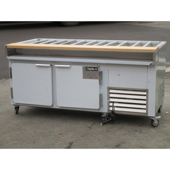 Leader Custom Made Salad Bar, 72"W x 34-1/2"D, Brand New image 1