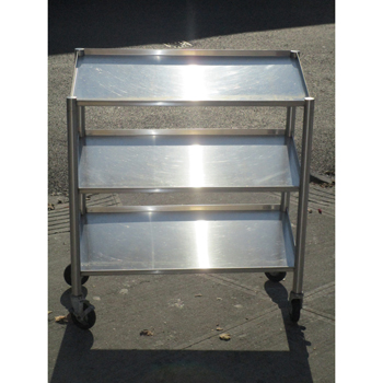 Custom Display Cart Slanted Shelf With Casters image 3