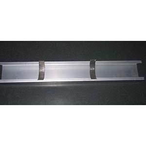 Aluminum Turning Bagel Board 25-1/2" x 3-3/4" x 1-9/16" High, with 2 Clips image 2