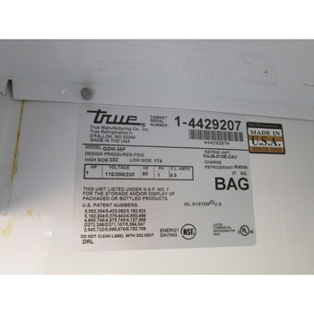 True 2 Door Freezer Model GDM-35F 35 Cu. Ft., Great Condition image 3