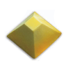 Silikomart Flexible Silicone Non-Stick Bakeware Pyramid Mold 3 Oz, 2.8" x 2.8" x 1.57" Deep, 6 Cavities image 2