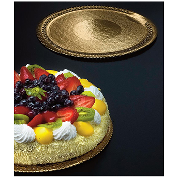Novacart Gold Lace Round Cake Board, Inside 6-1/4" - Pack of 25 image 4