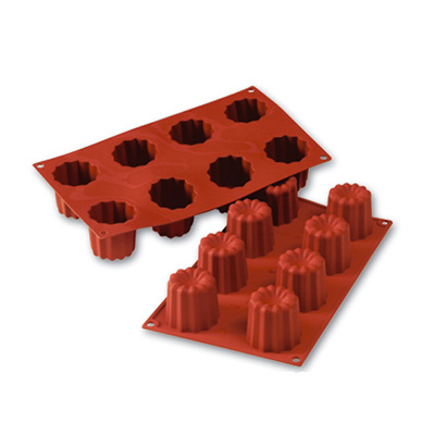 Silikomart Silicone Bakeware Bordelais 3.1 Oz, 2.17" Dia x 1.97", 8 Cavities image 2