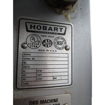 Hobart HCM-450 Vertical Cutter Mixer 45 Quart, Great Condition image 6