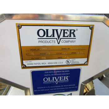 Oliver 777 Bread Slicer 1/2" Cut, Good Condition image 4