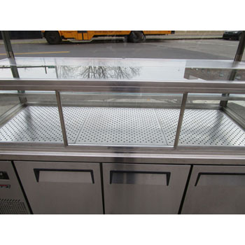 Turbo Air JBT-72 Refrigerated Salad Bar With Custom Enclosed Sneeze Guard, Excellent Condition image 1