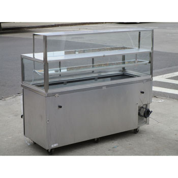 Turbo Air JBT-72 Refrigerated Salad Bar With Custom Enclosed Sneeze Guard, Excellent Condition image 2