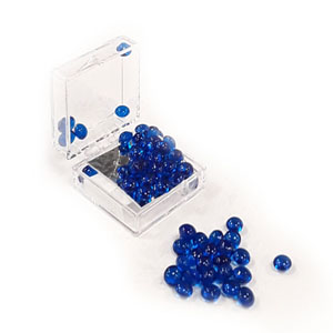 Edible Sapphire-Blue Diamond Jewels 8mm (28 Pieces) image 1