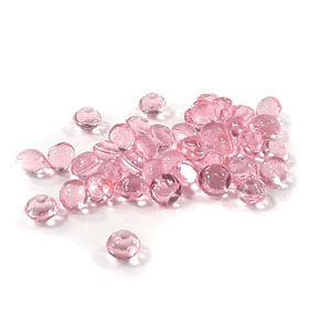 Edible Cherry-Pink Diamond Jewels 6mm (38 Pieces) image 1