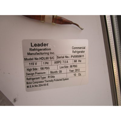 Leader 5' Deli Case Model HDL60-SC, Good Condition image 4