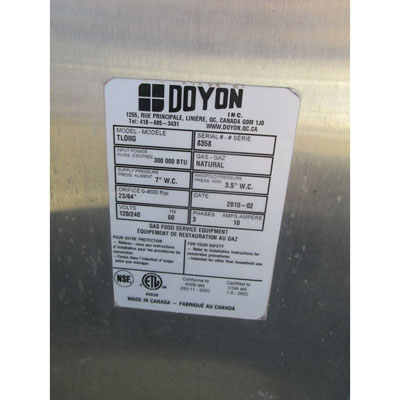 Doyon TLOIIG Rack Oven, Excellent Condition image 5