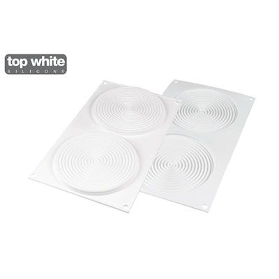 Silikomart "Tourbillon100" Swirl Disc Silicone Mold, 3.38 oz, 2 cavities image 6