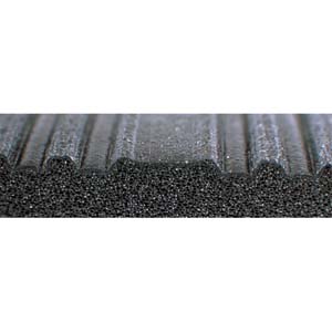Teknor-Apex Comfort Rest Ribbed Foam Mat 3 Feet x 5 Feet, Coal Black image 1