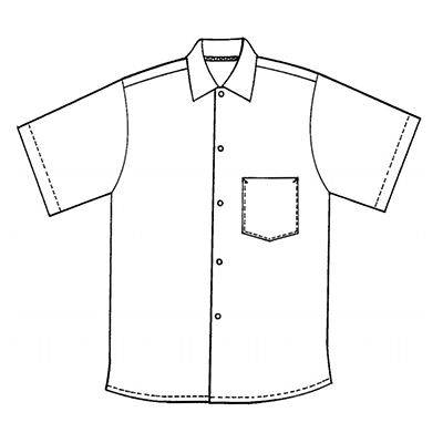 Pinnacle Textile S102 Kitchen Shirt Extra Length, Black - X-Large image 1