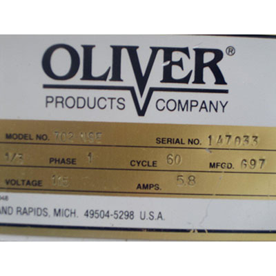 Oliver Bagel Slicer model 702 NSE Used Very Good Condition image 5