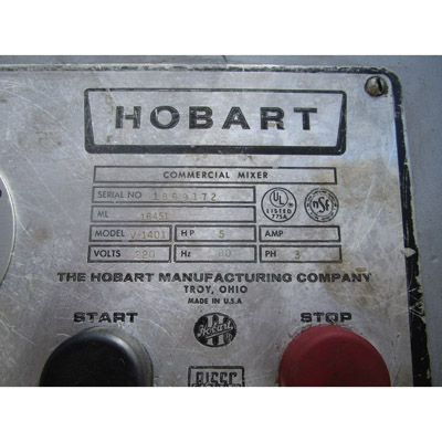 Hobart 140 Quart Mixer 3 Phase Model V1401, Great Condition image 3