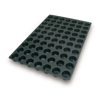 Silikomart Flexible Silicone Bakeware Mini Muffin 1.4 Oz, 1.9" Diam x 1.22" High, 70 Cavities image 3