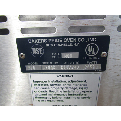 Bakers Pride P18 Countertop Pizza Oven, Very Good Condition image 4