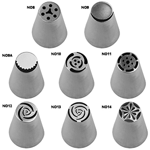 Russian Nozzles, Stainless Steel Seamless Tubes, Set of 34 image 2