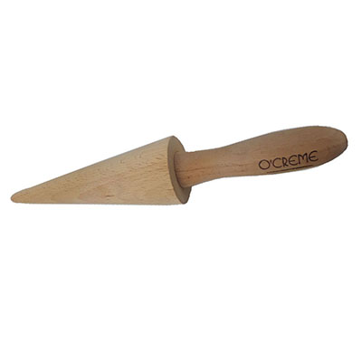 O'Creme Beechwood Pizzelle Cone Roller, 9.25" image 1