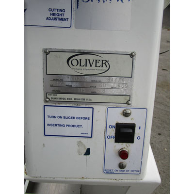 Oliver 702N Bagel Slicer, With Return Slide, Excellent Condition image 4