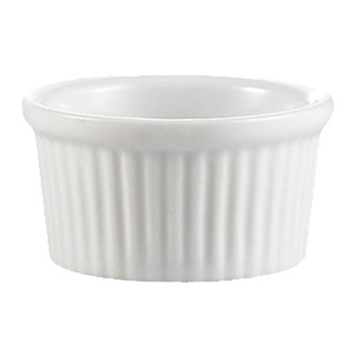 CAC RKF Festiware Super White China Fluted Ramekin image 1