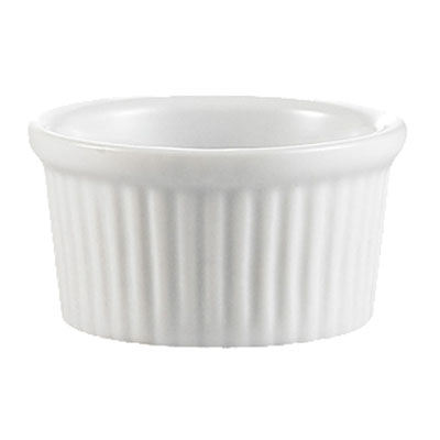 CAC RKF Festiware Super White China Fluted Ramekin image 2