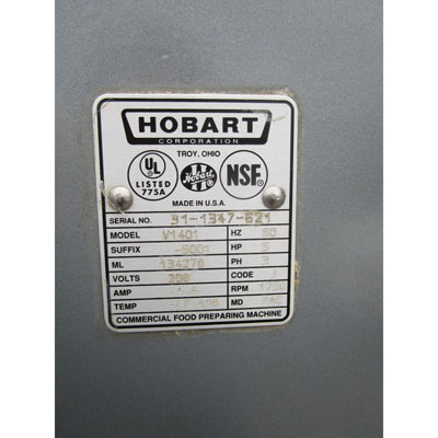 Hobart 140 Quart V1401 Mixer, Great Condition image 4
