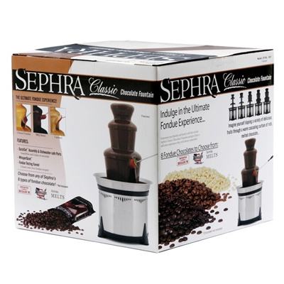 Sephra 18" Classic Fondue Chocolate Fountain (Brushed Stainless Steel) image 2