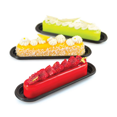 Silikomart Eclair Plates for "FASHIONECLAIR", 145mm x 30mm - Pack of 100 image 1