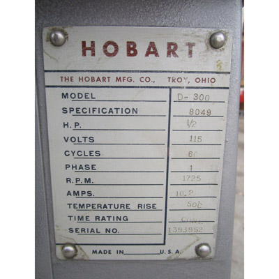 Hobart 30 Quart D-300 Mixer, Great Condition image 3