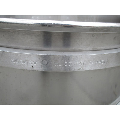 Hobart Legacy BOWL-HL80 / 00-875846 80 Qt. Stainless Steel Bowl For HL800, Very Good Condition image 3