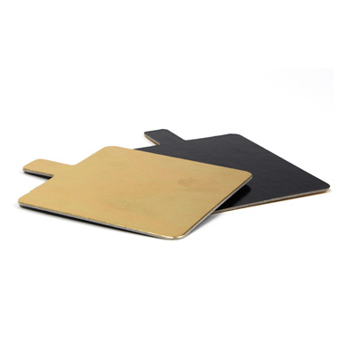Square Double Sided Gold & Black Mono Board with Tab, 3" (8cm) - Case of 200 image 2