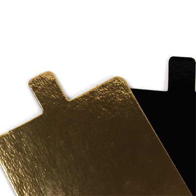 Square Double Sided Gold & Black Mono Board with Tab, 3" (8cm) - Case of 200 image 3