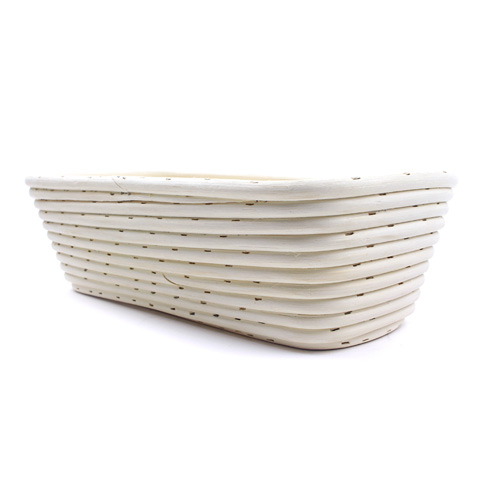 Vollum Brotform Rectangular Proofing Basket with Linen, 12" x 5 1/2" x 3-1/4" H, 2 lb image 4