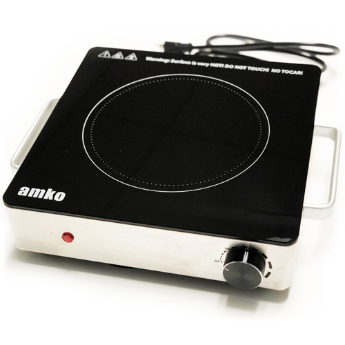 Amko Single Burner Infrared Range, 1500 Watts image 1