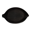 Melamine Leaf Plate, 10.5," Black Elegance Series image 1