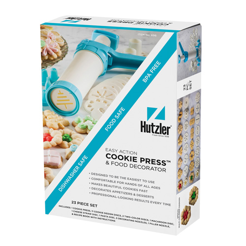 Hutzler Easy Action Cookie Press & Food Decorator image 1