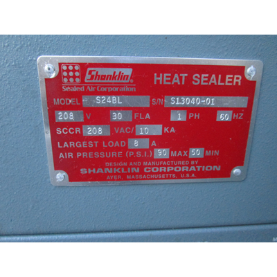 Shanklin S24BL/T6HCL Sealer & Tunnel, Used Excellent Condition image 6