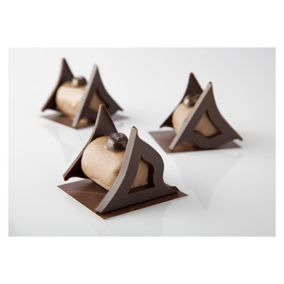 Flexible Chocolate Mold: Square & 3-Point Shape, 10 Plus 10 Cavities image 2