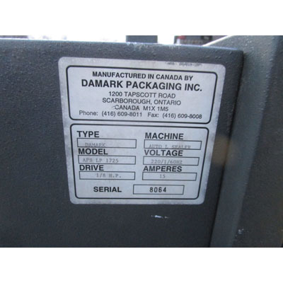 Damark APS-LP-1725/ STB-16D Sealer & Tunnel, Used Very Good Condition image 7