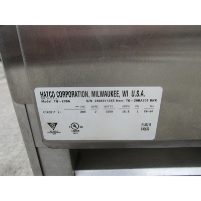 Hatco TQ-20BA Conveyor Toaster, Used Great Condition image 4