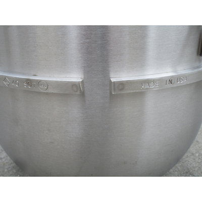 Hobart 00-315245 40 QT Stainless Steel Bowl for D340 Mixer, Used Excellent Condition image 2